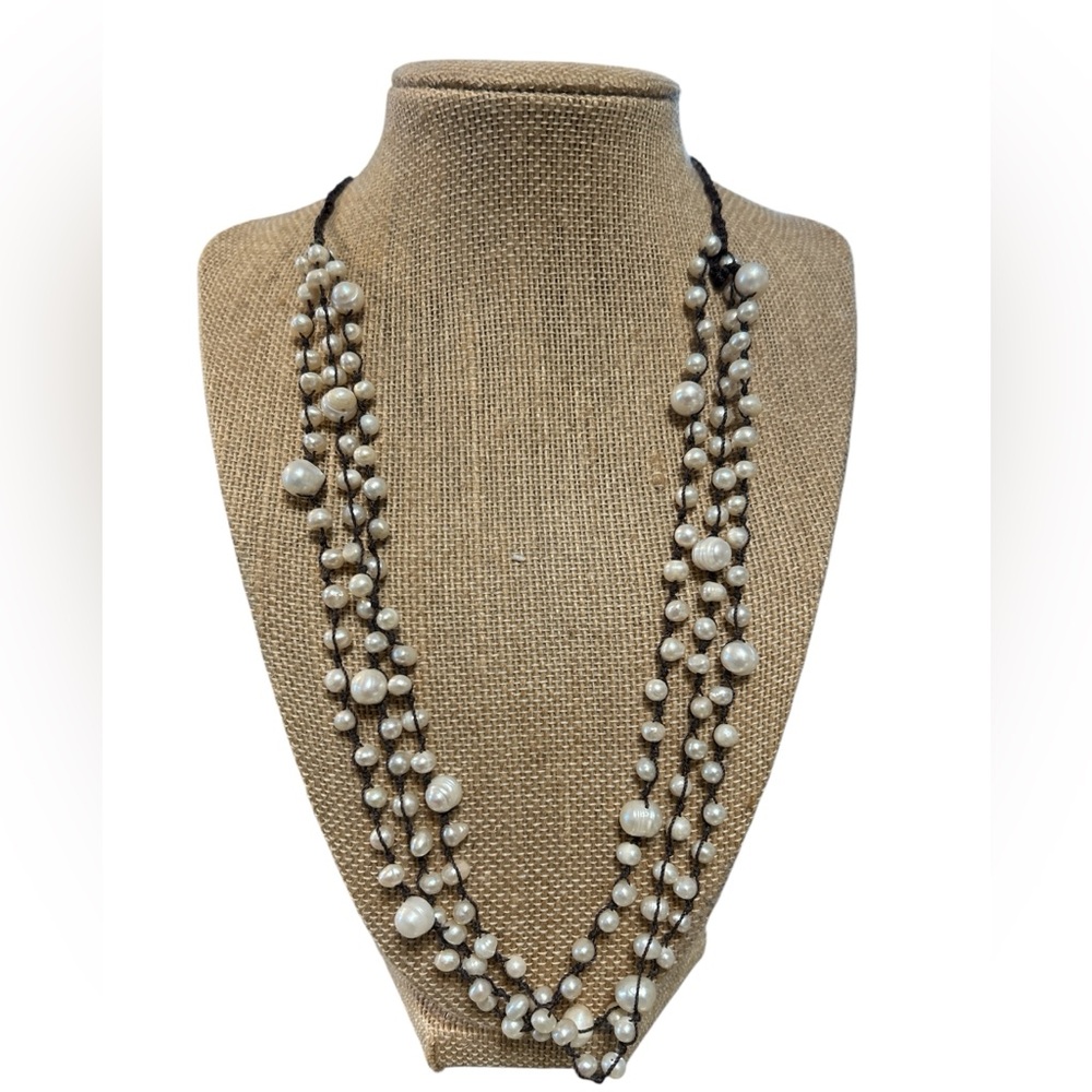 Multi Strand fresh Water Baroque pearl necklace